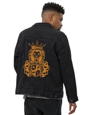Comverses Men’s Orange Royal Crest Denim Jacket