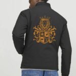 Comverses Men’s Orange Crest Black Parka