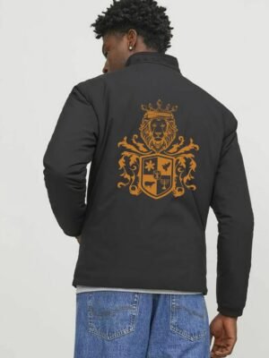 Comverses Men’s Orange Crest Black Parka