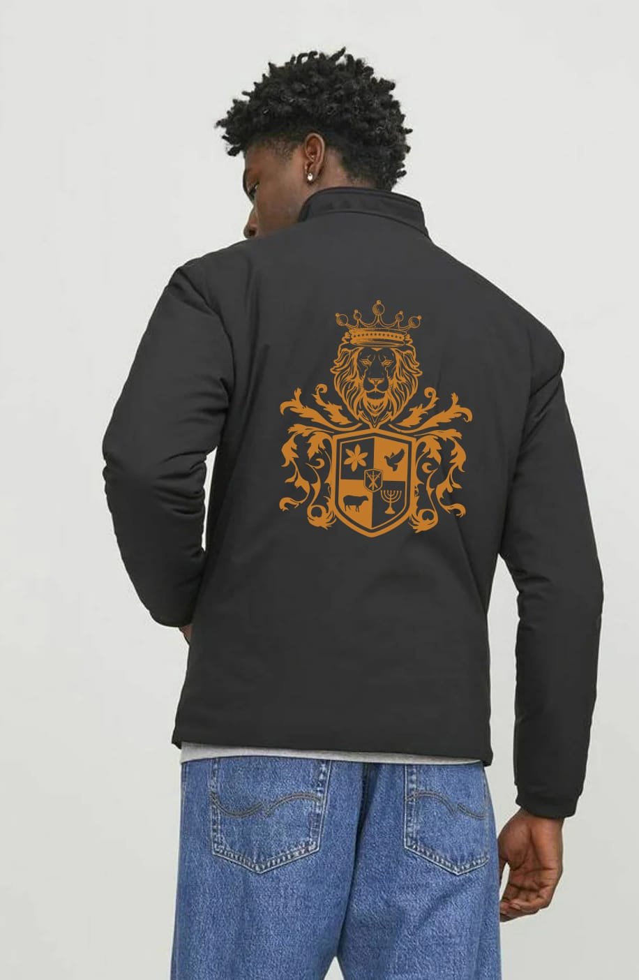 Comverses Men’s Orange Crest Black Parka Comverses Men’s Orange Crest Black Parka
