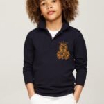 Comverses Kids Royal Crest Black Full Sweater