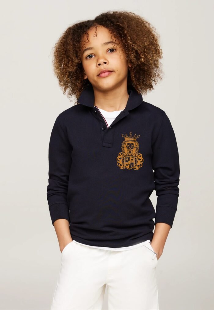 Comverses Kids Royal Crest Black Full Sweater