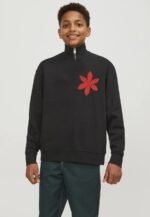 Comverses Men’s Red Lily Sweater with Zip