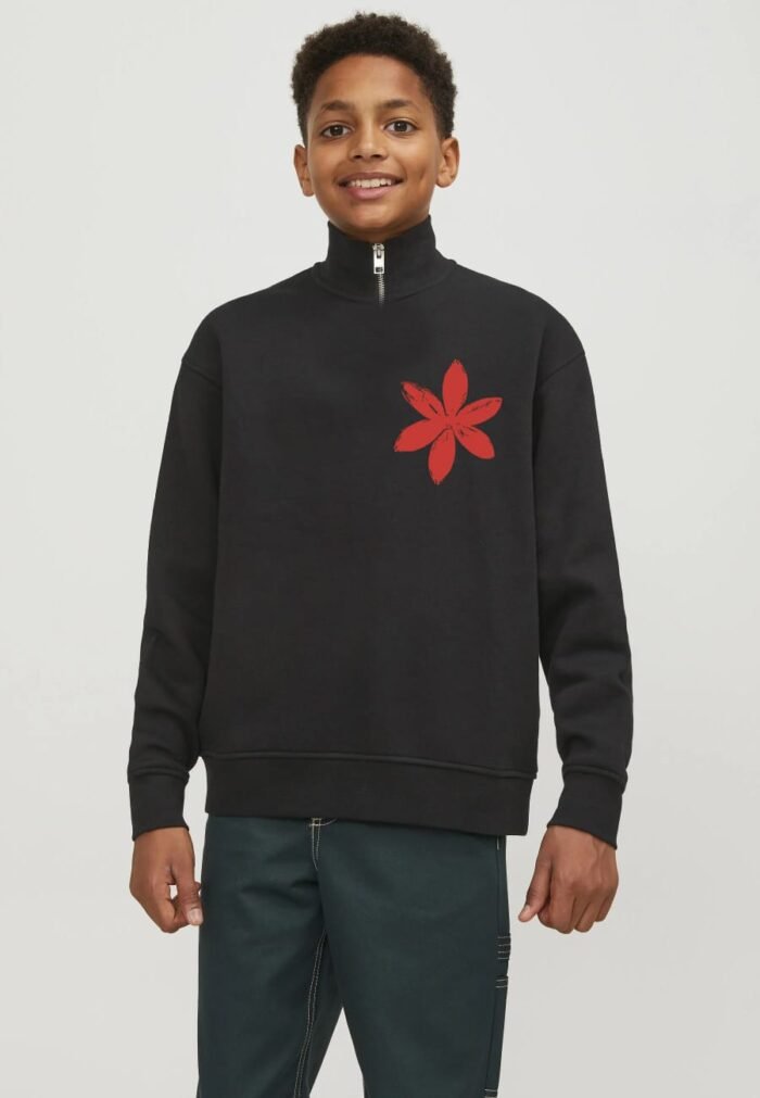 Comverses Men’s Red Lily Sweater with Zip