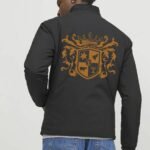 Comverses Men's Orange Crest Black Parka