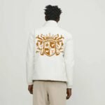 Comverses Men's Orange Crest White Parka
