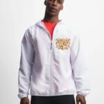 Comverses Men’s Orange Crest Windbreaker