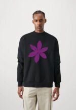 Comverses Men’s Purple Lily Black Full Sweater