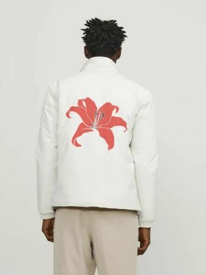 Comverses Men’s Orange Giant Lilly White Parka