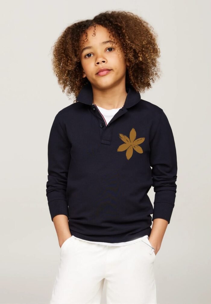 Comverses Kids Gold Lily Black Full Sweater