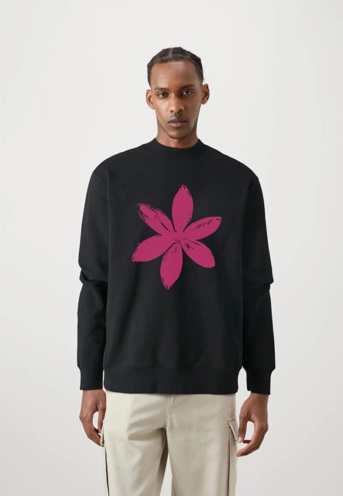 Comverses Men’s Pink Lily Black Full Sweater