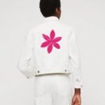 Comverses Boys’ Pink Lilly White Denim Jacket