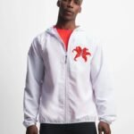 Comverses Men’s Red Giant Lily Windbreaker