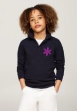 Comverses Kids Light Purple Lily Black Full Sweater