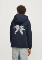 Comverses Men’s White Giant Lily Removable Hood Parka