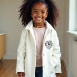 Comverses Girls Black Crest Parka