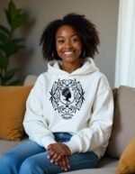 Comverses Womens Black Crest Hoodie