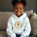 Comverses Orange Girls Women Crest Hoodie