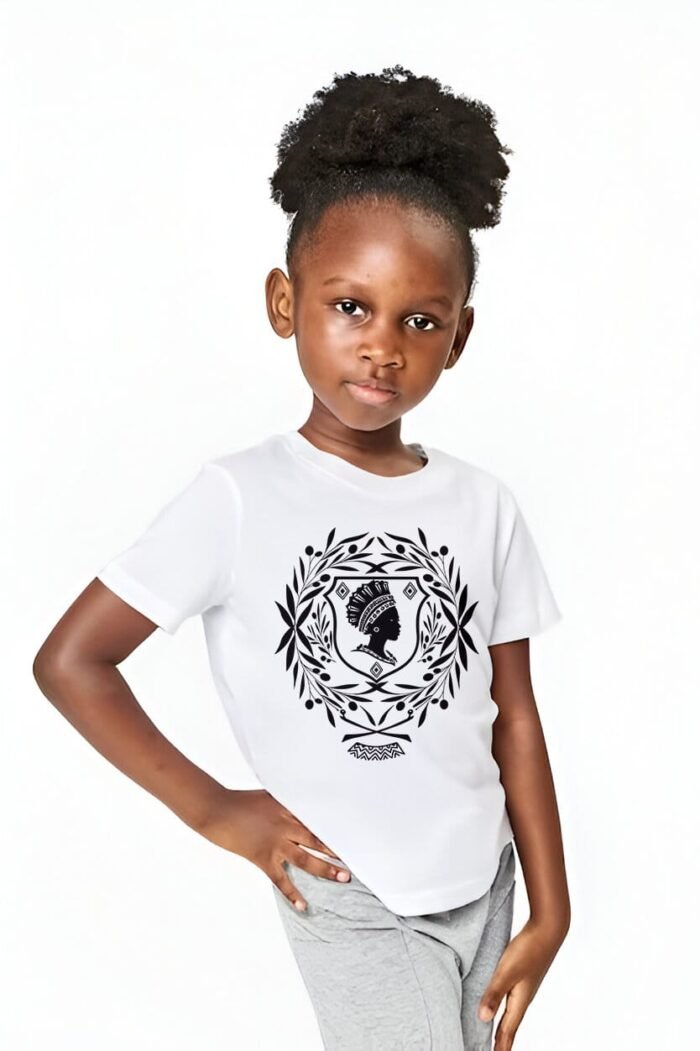 Comverses Kid's Black Crest White T Shirt
