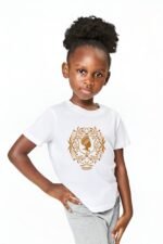 Comverses Kid's Orange Crest White T Shirt