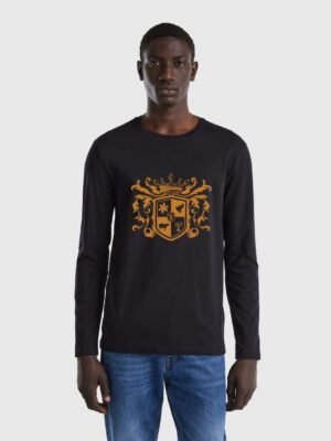 Comverses Men’s Crest Black Full Sleeve Shirt