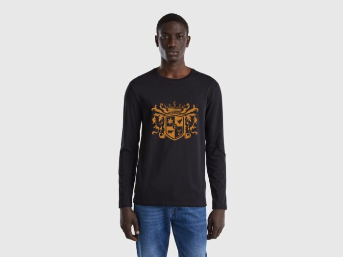Comverses Men’s Crest Black Full Sleeve Shirt