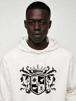 Comverses Men Black Crest Hoodie