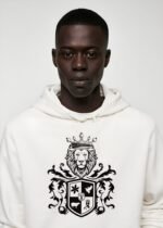 Comverses Men Black Royal Crest Hoodie