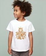 Comverses Boy's Orange Royal Crest White T Shirt