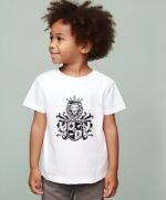 Comverses Boy's Black Royal Crest White T Shirt