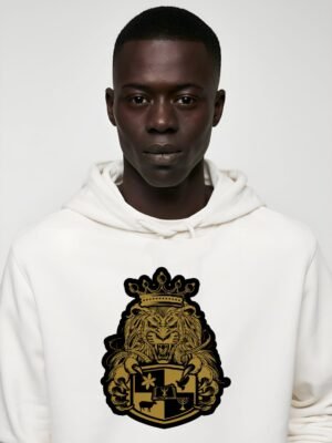 Comverses Men Gold Royal Crest Hoodie