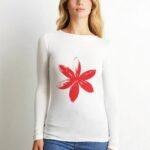 Comverses Women’s Lily Design White Full Sleeve Shirt