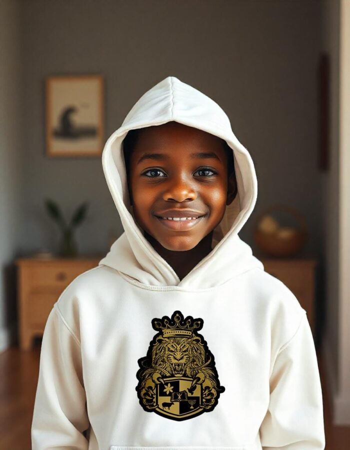 Comverses Kids Gold Royal Crest Hoodie