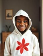 Comverses Kids Red Lily Hoodie