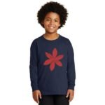 Comverses Boy’s Red Lily Black Full Sleeve Shirt