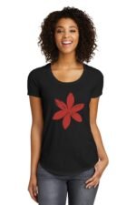 Comverses Women’s Red Lily Black T-shirt