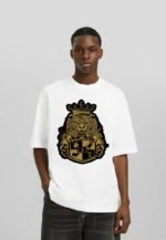 Comverses Men's Gold Royal Crest White T Shirt