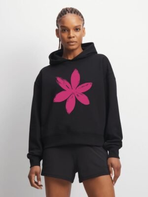 Comverses Women Pink Lily Hoodie Black