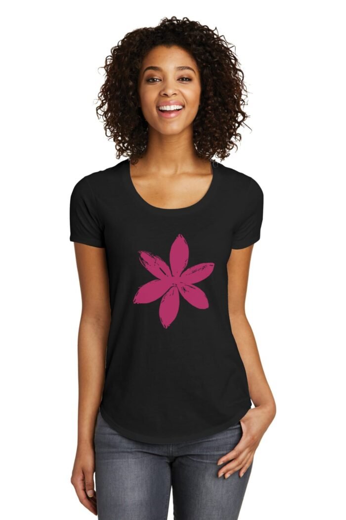 Comverses Women’s Pink Lily Black T-shirt