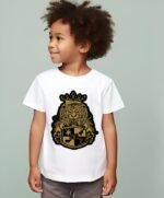 Comverses Boy's Gold Royal Crest White T Shirt