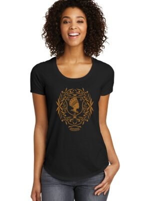 Comverses Women's Orange Crest Black T Shirt