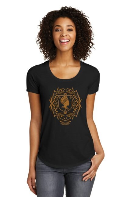 Queen 'Gradient Crest' (Nero) Maglietta Donna Aderente Manica Corta - Taglia XX-Large