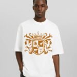 Comverses Men's Orange Crest White T Shirt