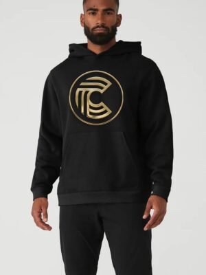 Comverses Logo Mens Black Hoodie