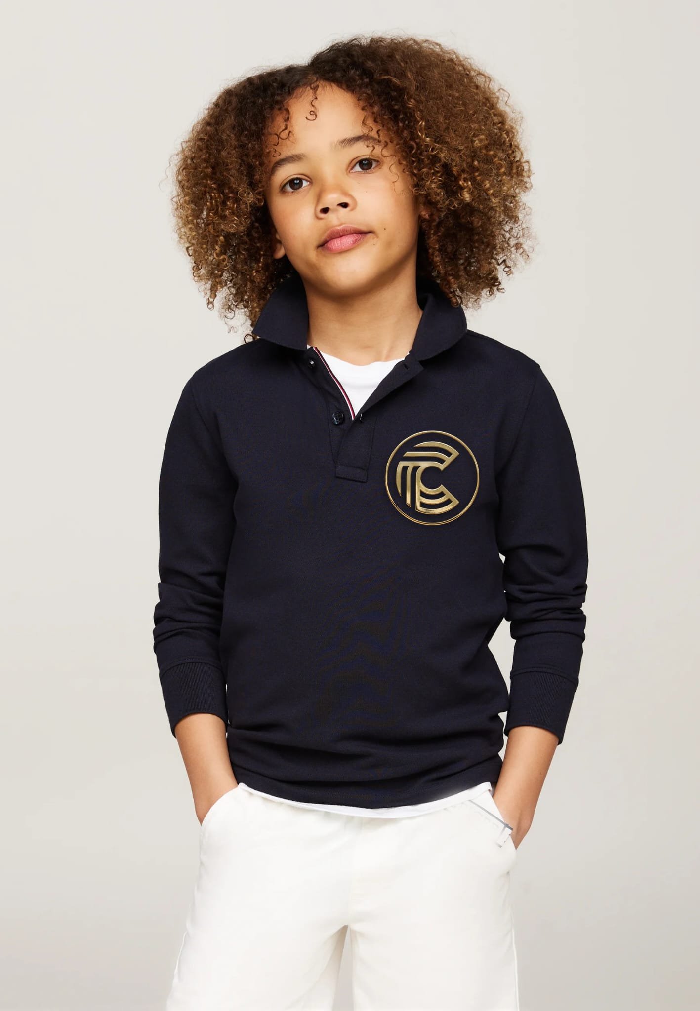 Comverses Logo Girls Black Sweater Comverses Logo Girls Black Sweater