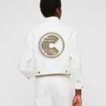 Comverses Logo Kids White Denim Jacket