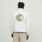 Comverses Logo Mens White Parka