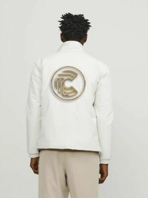 Comverses Logo Mens White Parka