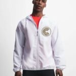 Comverses Logo Mens White Windbreaker