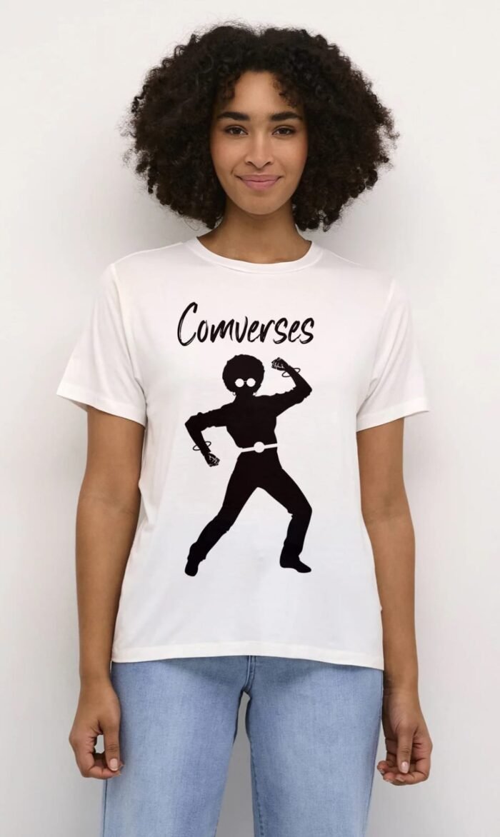Comverses Girls Design with White T Shirt